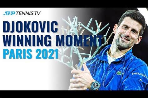 Paris 2021 (Final): Match Point + Trophy Lift – Novak Djokovic